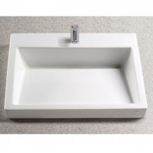 Kiwami Renesse 23-5/8" Fireclay Vessel Sink with Ramp Basin and CeFiONtect Ceramic Glaze