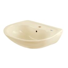 Supreme 22-7/8" Wall Mounted Bathroom Sink with Single Faucet Hole Drilled, Overflow and CeFiONtect Ceramic Glaze