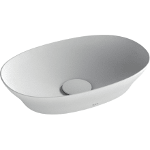 Kiwami Renesse 15-3/4" Oval Ceramic Vessel Bathroom Sink