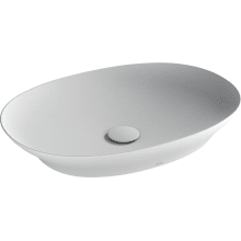 Kiwami Renesse 23-5/8" Oval Ceramic Vessel Bathroom Sink