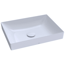 Kiwami 19-11/16" Rectangular Ceramic Vessel Bathroom Sink with CeFiONtect
