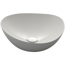 Kiwami 18-1/8" Circular Ceramic Vessel Bathroom Sink with CeFiONtect