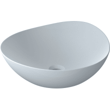 Kiwami Renesse 18-1/8" Specialty Ceramic Vessel Bathroom Sink with Overflow