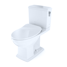 Connelly 0.9 / 1.28 GPF Two Piece Elongated Chair Height Dual Flush Toilet with CeFiONtect and Right Hand Lever - Slim SoftClose Seat Included
