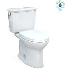 Drake 1.28 GPF Two Piece Elongated Chair Height Toilet with Left Hand Lever - Seat Included