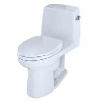 Single Piece Toilet with Right Trip Lever, G-Max and Soft Close Seat from the Ultramax Series