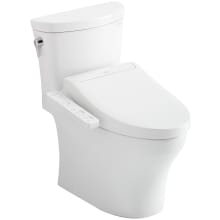 Aquia 0.8 / 1.28 GPF Dual Flush Two Piece Elongated Toilet with Left Hand Lever - Bidet Seat Included