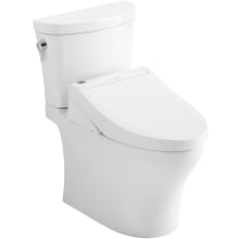 Aquia 0.8 / 1.28 GPF Dual Flush Two Piece Elongated Toilet with Left Hand Lever - Bidet Seat Included