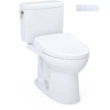 Drake II 1 GPF Two Piece Elongated Chair Height Toilet with Washlet+ S7 Bidet Seat, Tornado Flush, CEFIONTECT, EWATER+, PREMIST, and Night Light