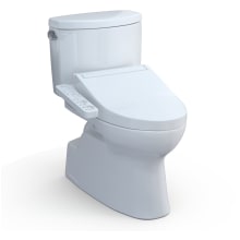 Vespin II 1.28 GPF Two Piece Elongated Toilet with Left Hand Lever - Bidet Seat Included