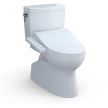 Vespin II 1 GPF Two Piece Elongated Toilet with Left Hand Lever - Bidet Seat Included