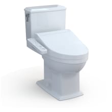 Connelly 1.28 GPF Two Piece Elongated Toilet with Left Hand Lever - Bidet Seat Included