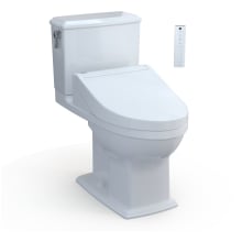 Connelly 1.28 GPF Two Piece Elongated Toilet with Left Hand Lever - Bidet Seat Included