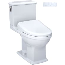 Connelly 0.9 / 1.28 GPF Dual Flush Two Piece Elongated Chair Height Toilet with Washlet+ S7 Bidet Seat, Tornado Flush, CEFIONTEC, EWATER+, and PREMIST