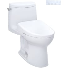 UltraMax II 1 GPF One Piece Elongated Chair Height Toilet with Washlet+ S7 Bidet Seat, Tornado Auto Flush, CEFIONTECT Glaze, EWATER+, and PREMIST