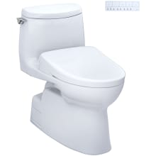 Carlyle II 1 GPF One Piece Elongated Chair Height Toilet with Washlet+ S7 Bidet Seat, Tornado Auto Flush, CEFIONTECT, EWATER+, PREMIST, and Light