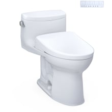 Supreme II 1.28 GPF One Piece Elongated Chair Height Toilet with Washlet+ S7 Bidet Seat, Tornado Flush, CEFIONTECT Glaze, EWATER+, and Night Light