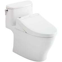 Nexus 1.28 GPF One Piece Elongated Toilet with Left Hand Lever - Bidet Seat Included