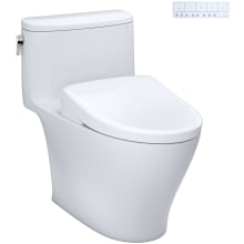 Nexus 1.28 GPF One Piece Elongated Chair Height Toilet with Washlet+ S7A Auto Open Bidet Seat, Tornado Flush, CEFIONTECT, EWATER+, PREMIST and Light