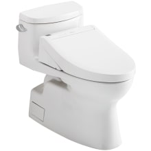 Carolina II 1.28 GPF One Piece Elongated Toilet with Left Hand Lever - Bidet Seat Included