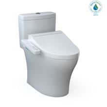 Aquia IV 0.9 / 1.28 GPF Dual Flush One Piece Elongated Chair Height Toilet with Push Button Flush - Bidet Seat Included