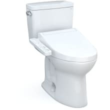 Drake 1.6 GPF Two Piece Elongated Chair Height Toilet with Left Hand Lever - Bidet Seat Included