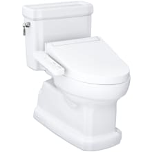 Guinevere 1.28 GPF One Piece Elongated Chair Height Toilet with Washlet+ C2 Heated Bidet Seat, Tornado Flush, CEFIONTECT Glaze, EWATER+, and PREMIST