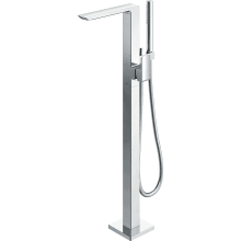 Single Handle Floor Mounted Tub Filler Faucet with 1.75 GPM Hand Shower