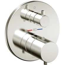 Round Single Function Thermostatic Valve Trim Only with Integrated Volume Control - Less Rough-In