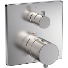 Square Thermostatic Mixing Valve with Two-Way Diverter Shower Trim