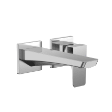 GE 1.2 GPM Wall Mounted Mini-Widespread Bathroom Faucet with Comfort Glide