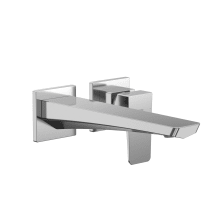GE 1.2 GPM Wall Mounted Mini-Widespread Bathroom Faucet with Comfort Glide - Long