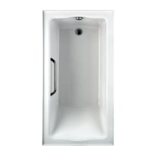 Clayton 60" Soaker Bath Tub with Slip Resistant Surface and Right Drain
