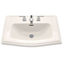 Clayton 25" Drop In Bathroom Sink with Single Faucet Hole Drilled and Overflow