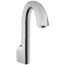 EcoFaucet Wall Mounted Electronic Gooseneck Kitchen Faucet with Pull Out Flexible Head