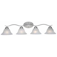 Four Light Down Lighting Bathroom Fixture