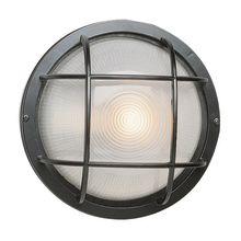 Single Light Medium Round Outdoor Bulk Head from the Outdoor Collection