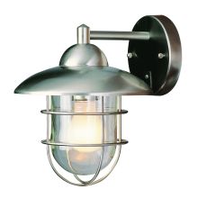 Industrial 1 Light Outdoor Wall Sconce - 9 Inches Wide
