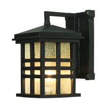 Mission Style 10" Tall Single Light Outdoor Square Wall Sconce from the Outdoor Collection