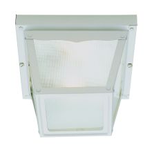 Single Light Down Lighting Outdoor Flush Mount Ceiling Fixture from the Outdoor Collection