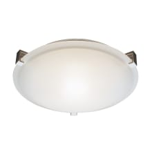 Neptune 3 Light 15" Wide Flush Mount Bowl Ceiling Fixture with Frosted Glass Shade
