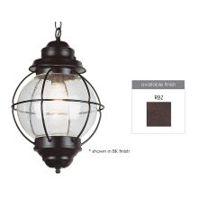Single Light Down Lighting Medium Outdoor Pendant from the Outdoor Collection
