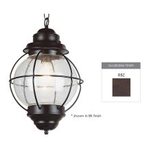 Modern Single Light Down Lighting Small Outdoor Pendant from the Outdoor Collection