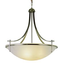 Four Light Down Lighting Bowl Pendant from the Contemporary Collection