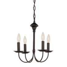 Traditional Four Light Up Lighting Mini Chandelier from the New Century Collection