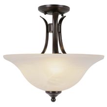 2 Light Down Lighting Semi Flush Ceiling Fixture from the Contemporary Collection