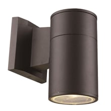 Compact Single Light 6-1/4" Tall Integrated LED Outdoor Wall Sconce