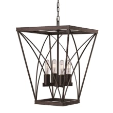 Legacy 4 Light 17" Wide Cage Pendant