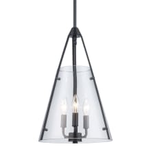 Alivia 3 Light 11" Wide Taper Candle Pendant