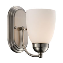Clayton Single Light 6" Wide Bathroom Sconce with Marbleized Glass Shade